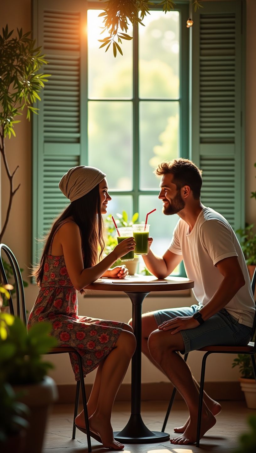 Φρέσκος χυμός από σπανάκι και αγγούρι σε διαφανές ποτήρι