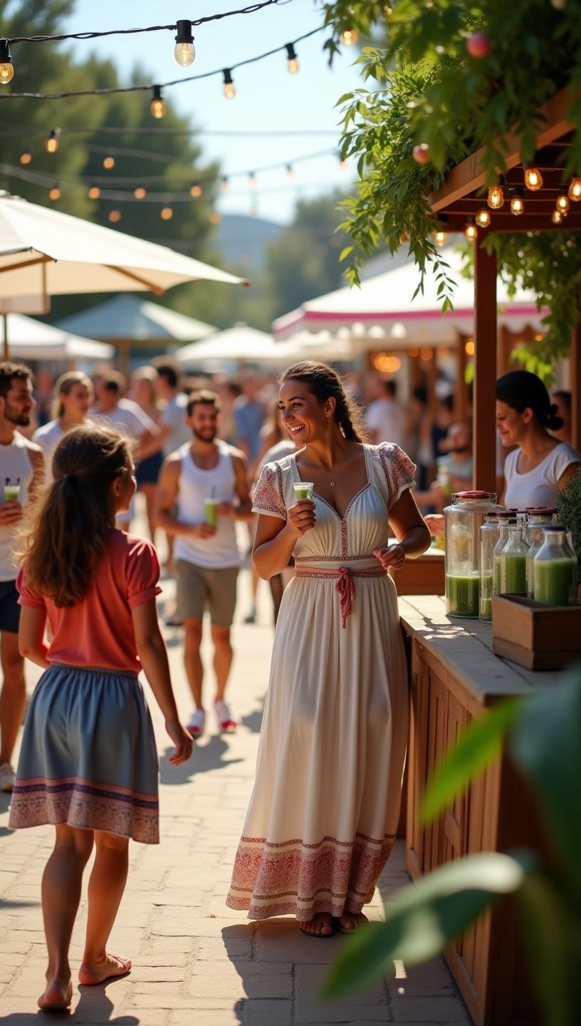 Προσφορά χυμών λαχανικών με φρέσκα υλικά και βότανα