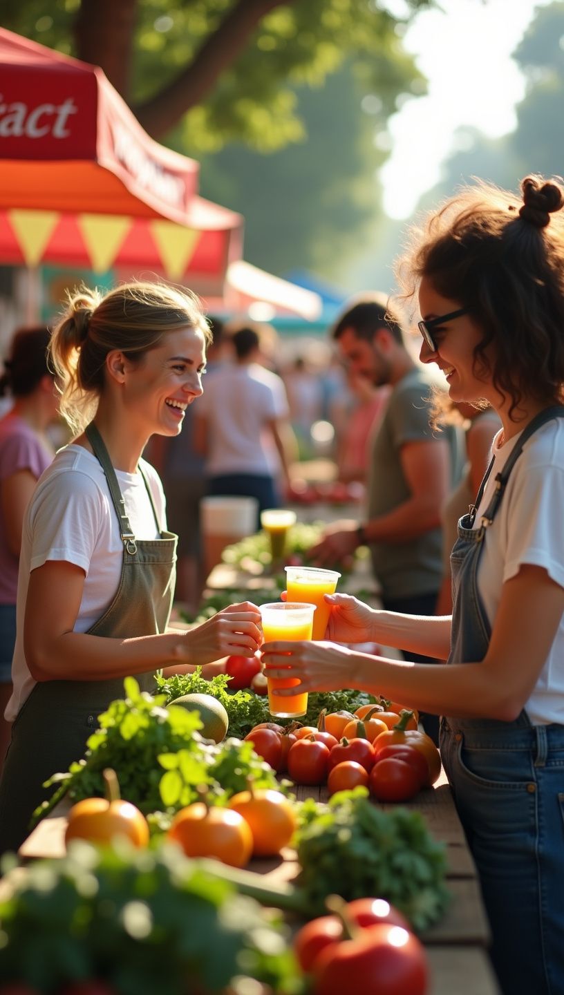 Συσκευασία χυμού με φυσικά συστατικά και ετικέτα υγιεινής διατροφής.